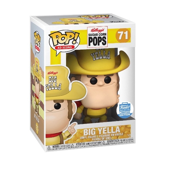 Vaulted New Big Yella Sugar Corn Pops Funko Shop Exclusive Pop  2019 Funko Pop - Picture 1 of 7